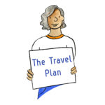 justin case holding the travel plan